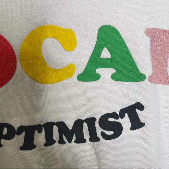 Madhappy Local Optimist Fleece Cream Color Crewneck - Picture 5 of 13